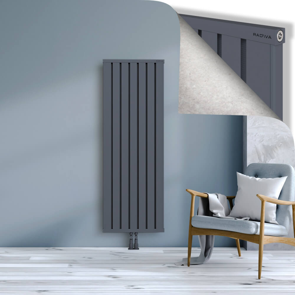 Obi Dekoratif Alüminyum Radyatör 1600x564 Antrasit - 2