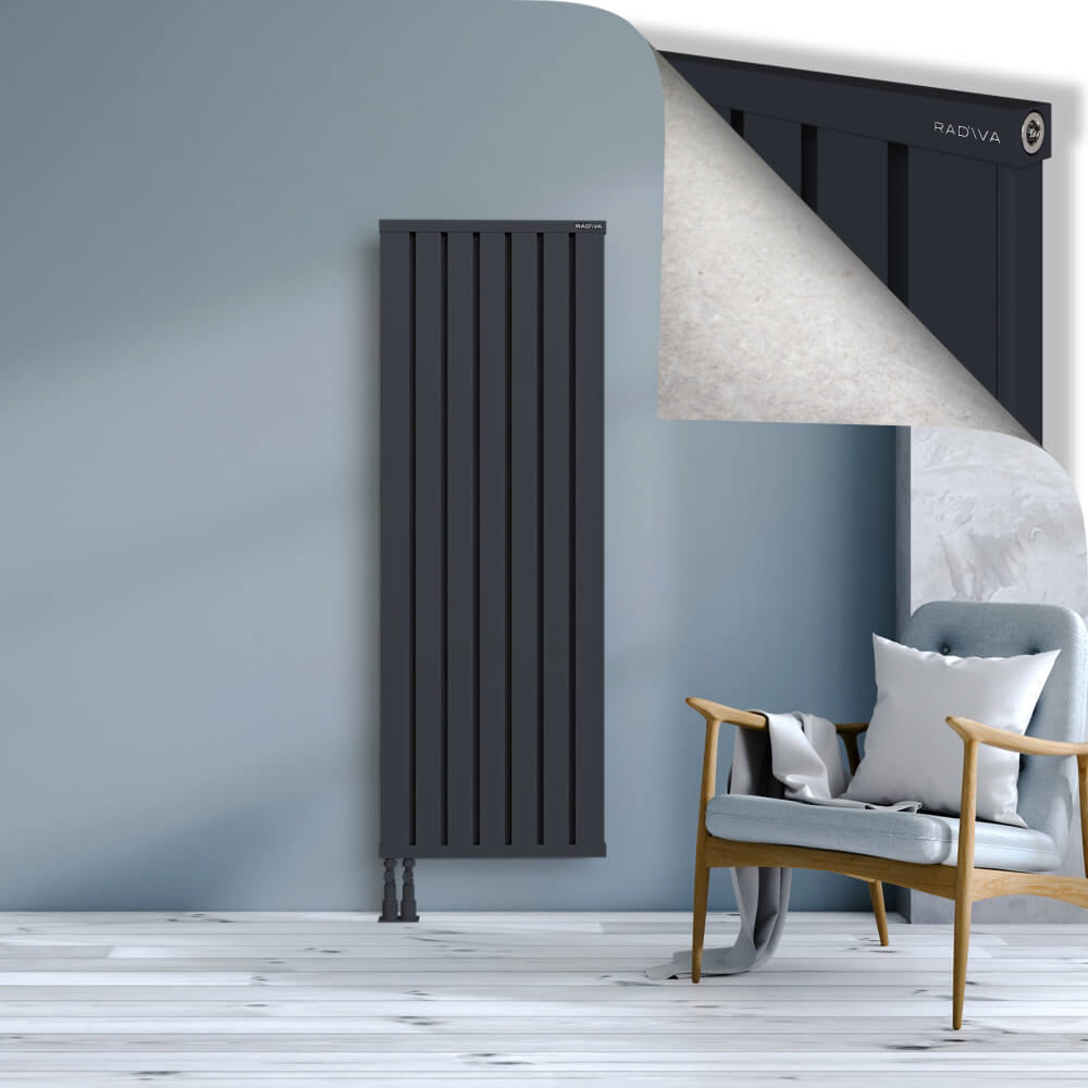 Obi Dekoratif Alüminyum Radyatör 1600x564 Koyu Antrasit - 4
