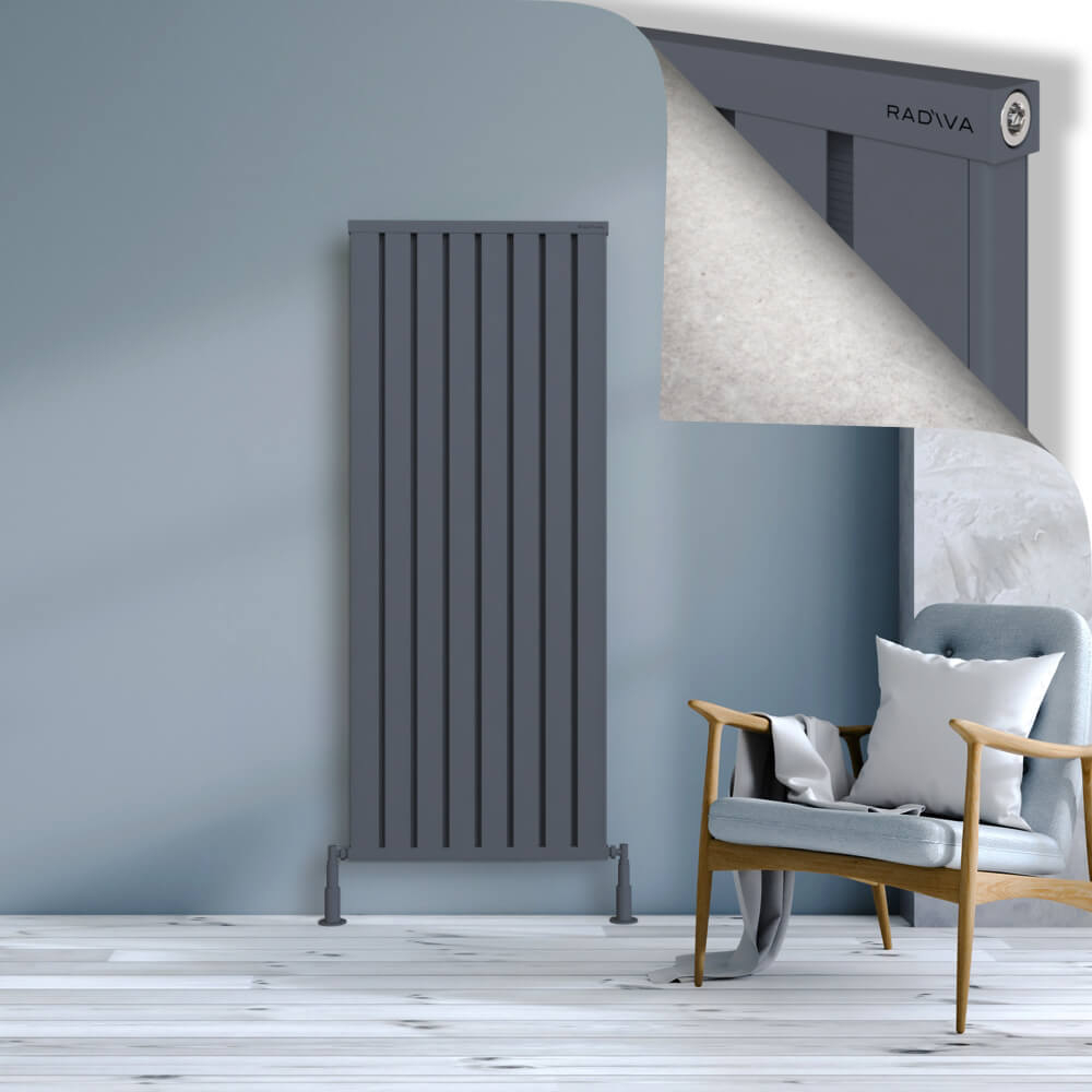 Obi Dekoratif Alüminyum Radyatör 1600x644 Antrasit - 1