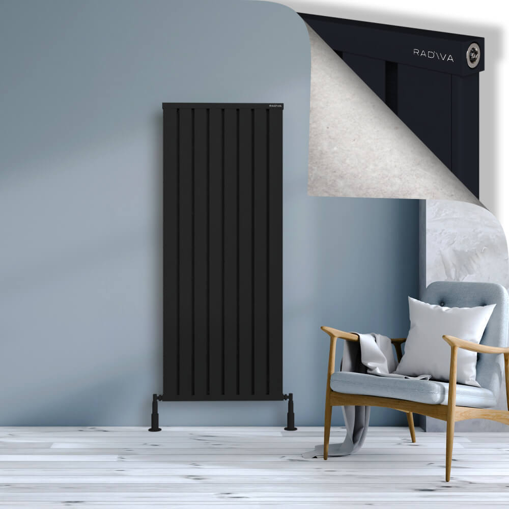 Obi Dekoratif Alüminyum Radyatör 1600x644 Siyah - 1