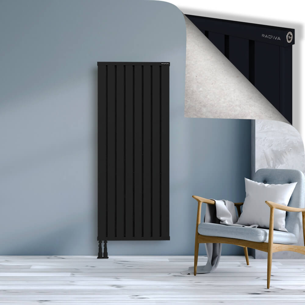 Obi Dekoratif Alüminyum Radyatör 1600x644 Siyah - 4