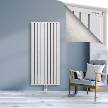 Obi Dekoratif Alüminyum Radyatör 1600x724 Beyaz Alt Orta 50mm