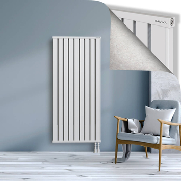 Obi Dekoratif Alüminyum Radyatör 1600x724 Beyaz Alt Sağ 50mm