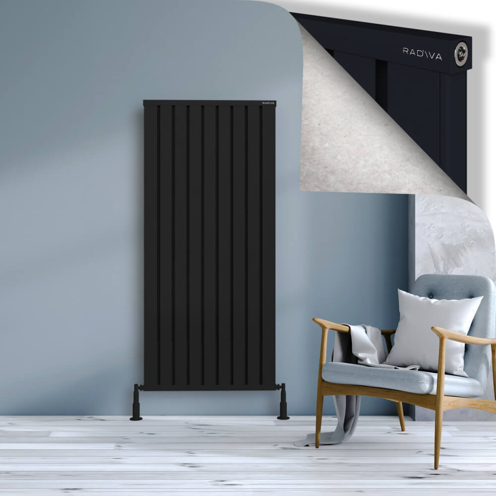 Obi Dekoratif Alüminyum Radyatör 1600x724 Siyah - 1