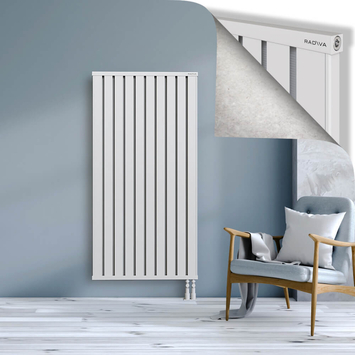 Obi Dekoratif Alüminyum Radyatör 1600x804 Beyaz Alt Sağ 50mm
