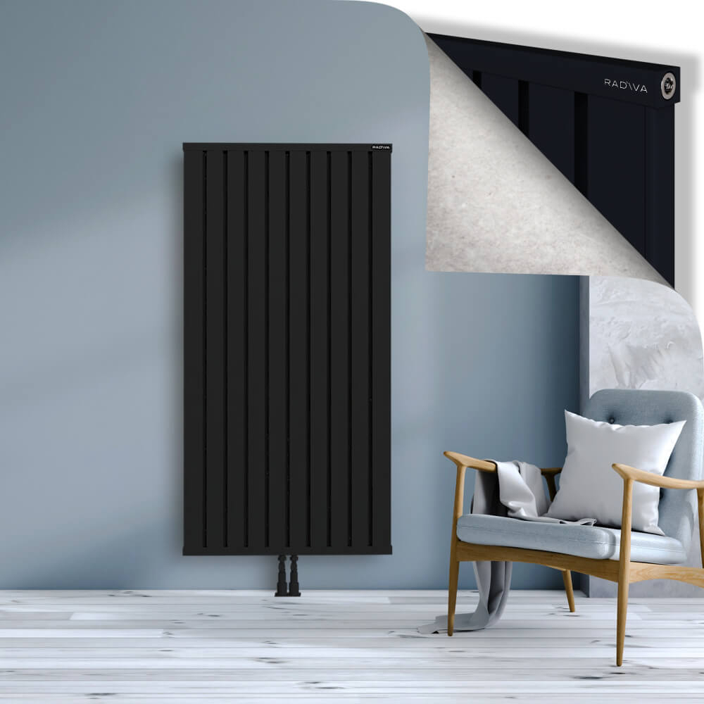Obi Dekoratif Alüminyum Radyatör 1600x804 Siyah - 2