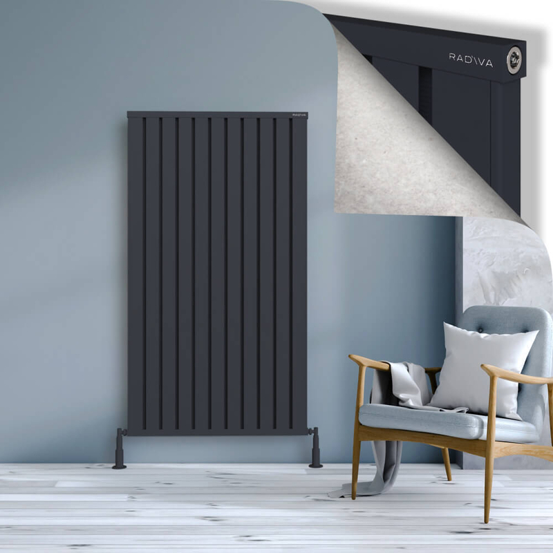 Obi Dekoratif Alüminyum Radyatör 1600x884 Koyu Antrasit 