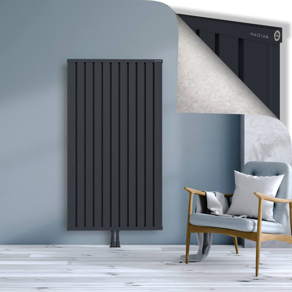 Obi Dekoratif Alüminyum Radyatör 1600x884 Koyu Antrasit - 2
