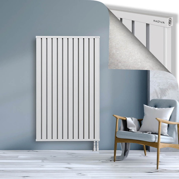 Obi Dekoratif Alüminyum Radyatör 1600x964 Beyaz Alt Sağ 50mm