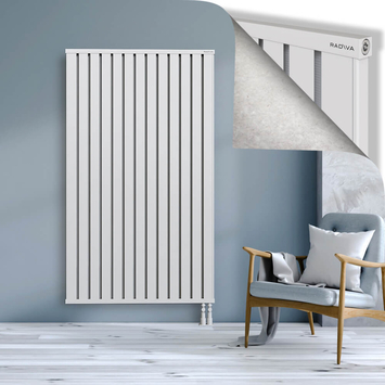 Obi Dekoratif Alüminyum Radyatör 1800x1044 Beyaz Alt Sağ 50mm