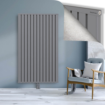 Obi Dekoratif Alüminyum Radyatör 1800x1044 Gri Alt Orta 50mm