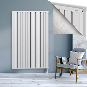Obi Dekoratif Alüminyum Radyatör 1800x1124 Beyaz Alt Sağ 50mm