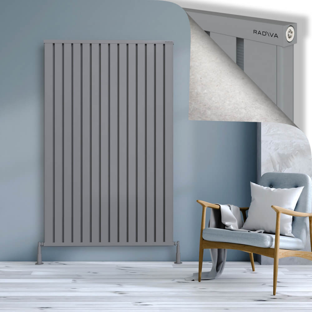 Obi Dekoratif Alüminyum Radyatör 1800x1124 Gri - 1