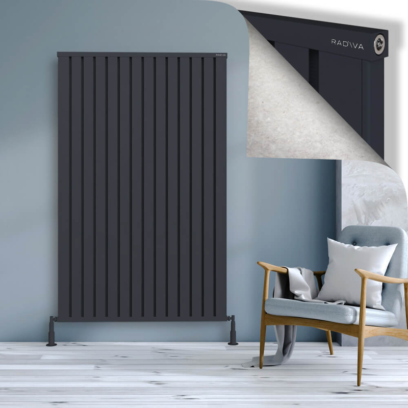 Obi Dekoratif Alüminyum Radyatör 1800x1124 Koyu Antrasit 