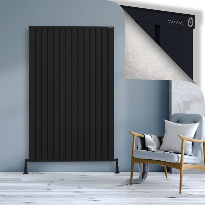 Obi Dekoratif Alüminyum Radyatör 1800x1124 Siyah