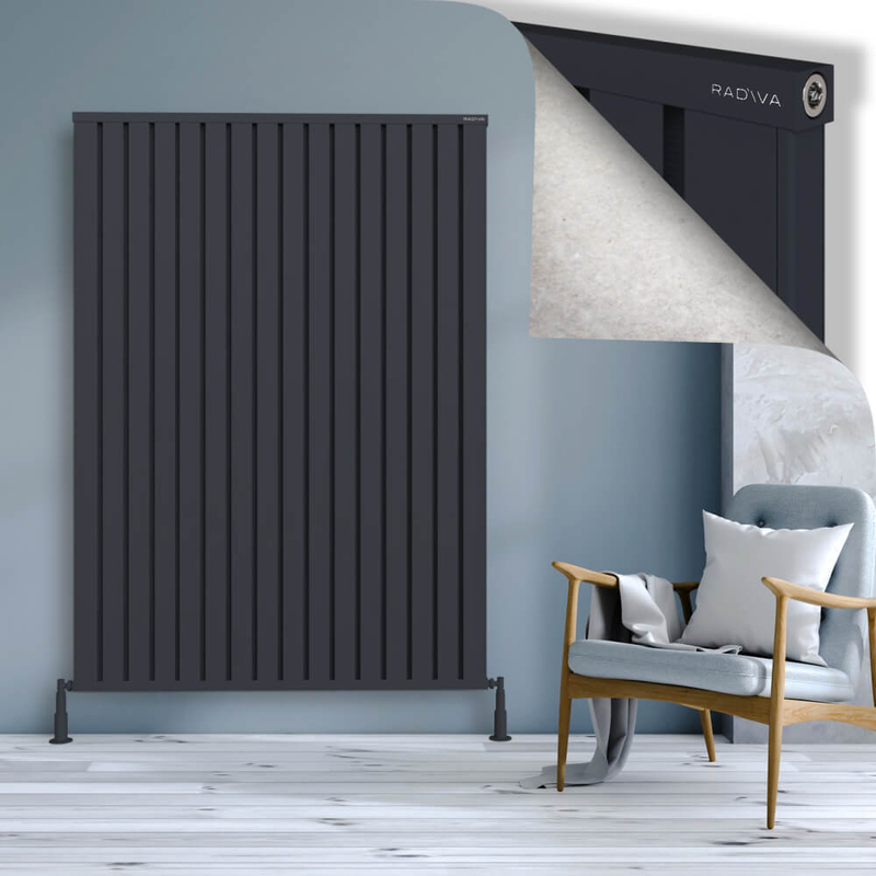 Obi Dekoratif Alüminyum Radyatör 1800x1284 Koyu Antrasit