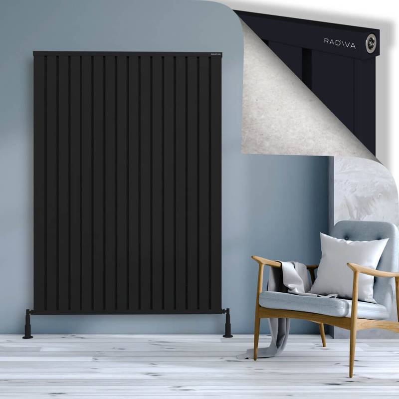 Obi Dekoratif Alüminyum Radyatör 1800x1284 Siyah 