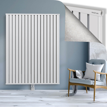 Obi Dekoratif Alüminyum Radyatör 1800x1364 Beyaz Alt Orta 50mm