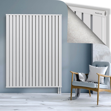 Obi Dekoratif Alüminyum Radyatör 1800x1364 Beyaz Alt Sağ 50mm