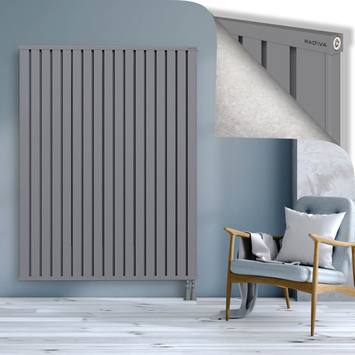 Obi Dekoratif Alüminyum Radyatör 1800x1364 Gri Alt Sağ 50mm