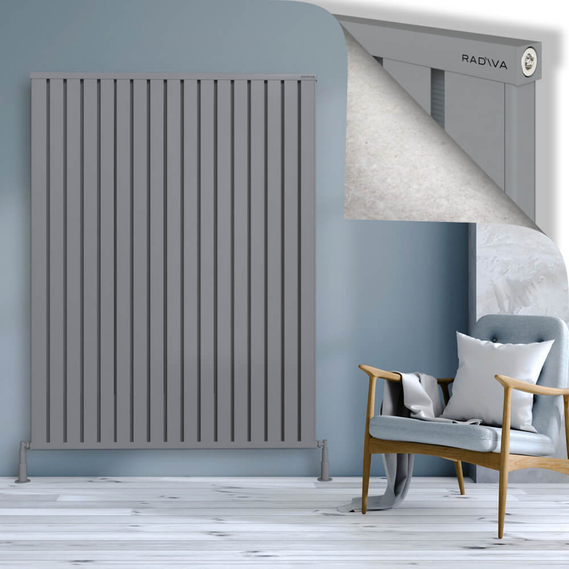 Obi Dekoratif Alüminyum Radyatör 1800x1364 Gri