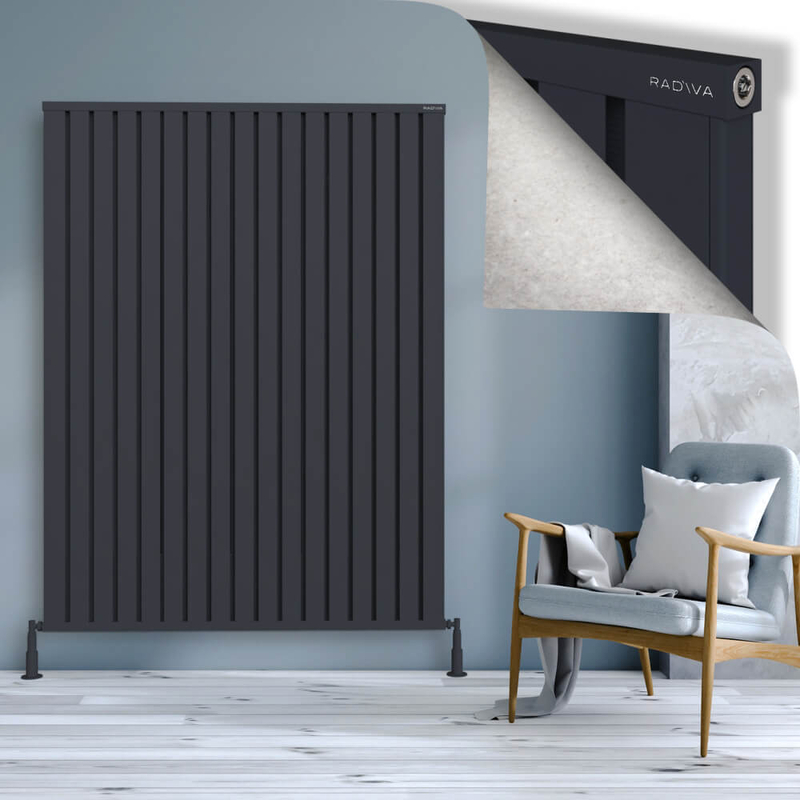 Obi Dekoratif Alüminyum Radyatör 1800x1364 Koyu Antrasit