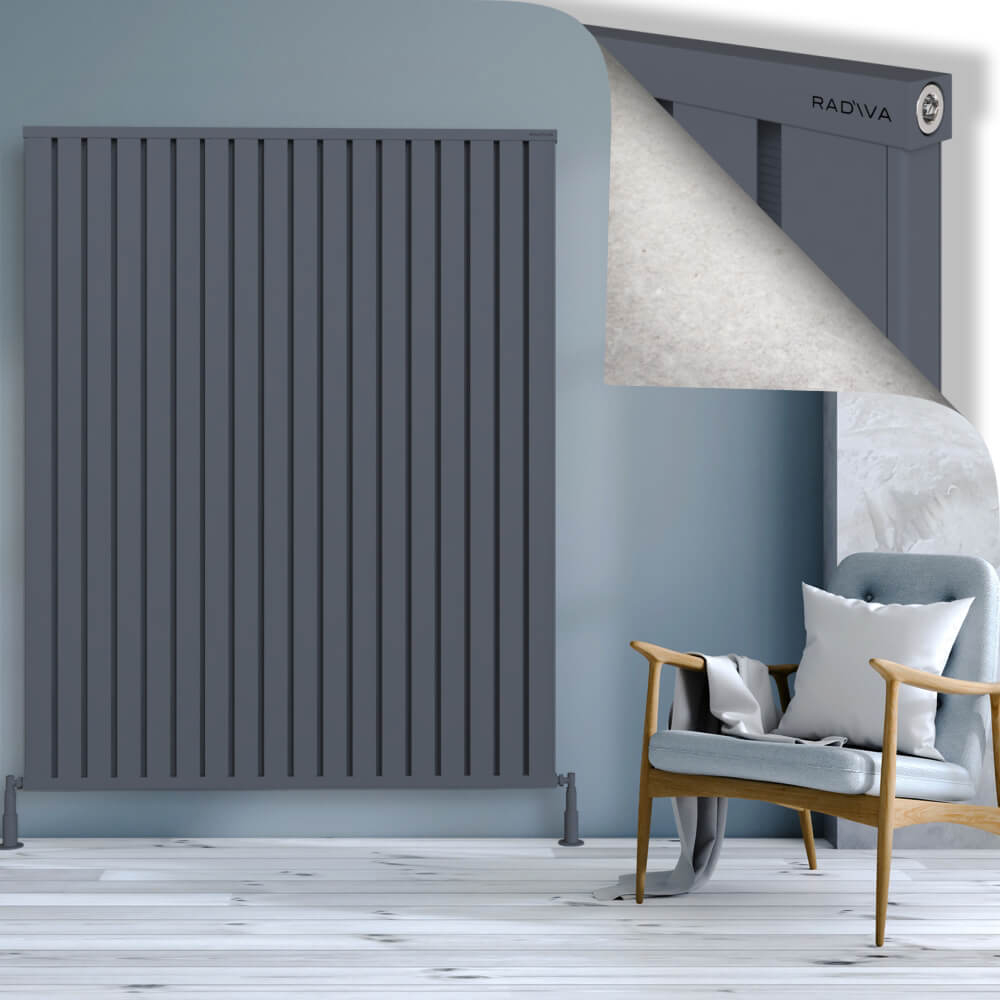 Obi Dekoratif Alüminyum Radyatör 1800x1444 Antrasit - 1