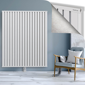 Obi Dekoratif Alüminyum Radyatör 1800x1444 Beyaz Alt Orta 50mm