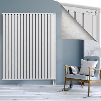 Obi Dekoratif Alüminyum Radyatör 1800x1444 Beyaz Alt Sağ 50mm