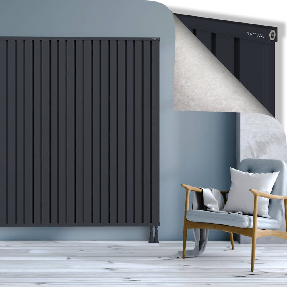 Obi Dekoratif Alüminyum Radyatör 1800x2084 Koyu Antrasit - 3
