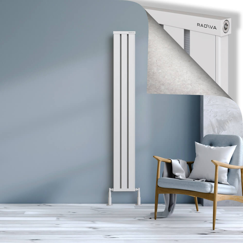 Obi Dekoratif Alüminyum Radyatör 1800x244 Beyaz