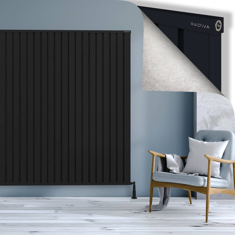 Obi Dekoratif Alüminyum Radyatör 1800x2484 Siyah