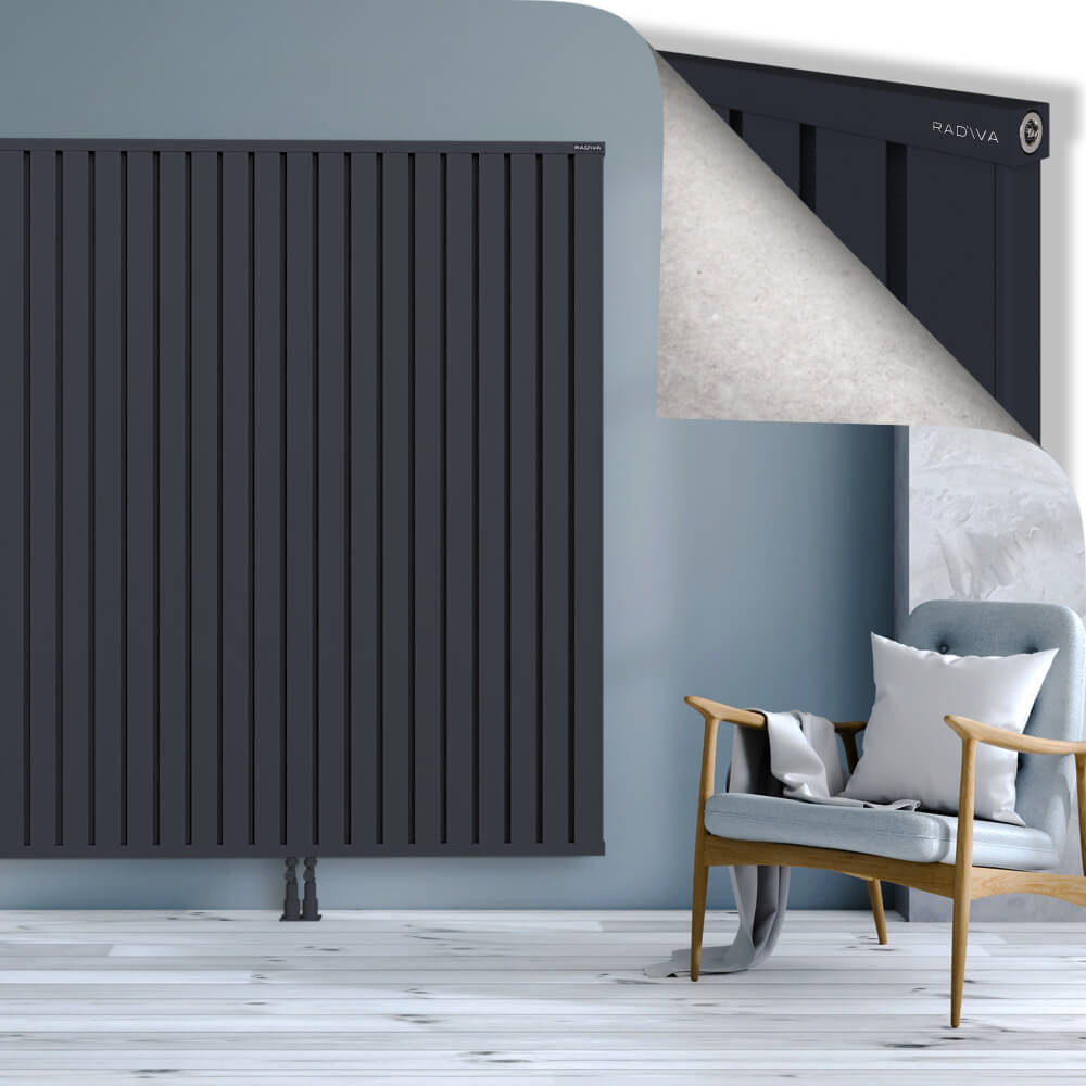 Obi Dekoratif Alüminyum Radyatör 1800x2564 Koyu Antrasit - 2