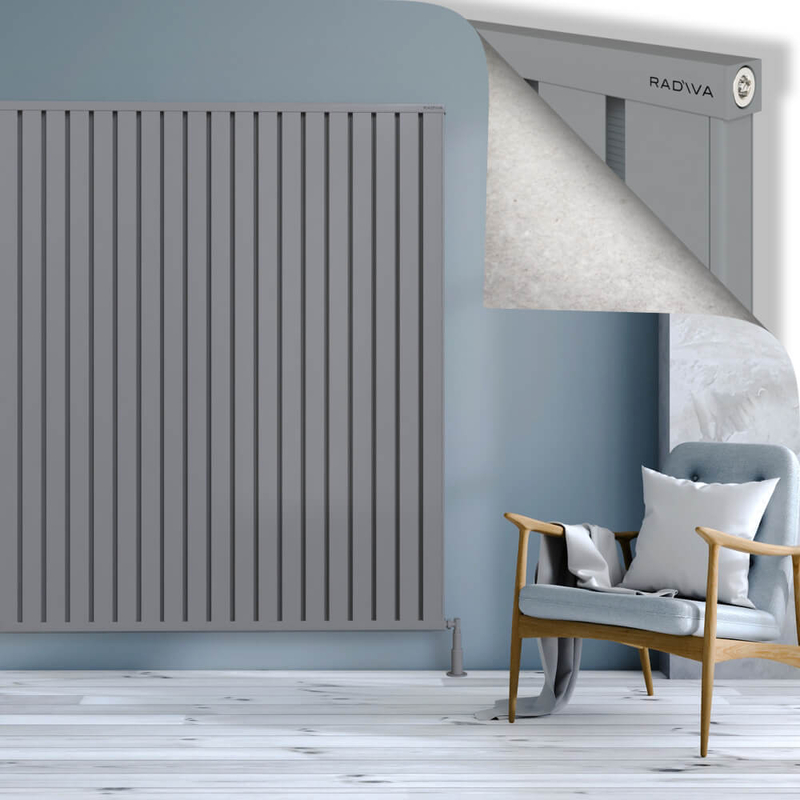 Obi Dekoratif Alüminyum Radyatör 1800x2724 Gri