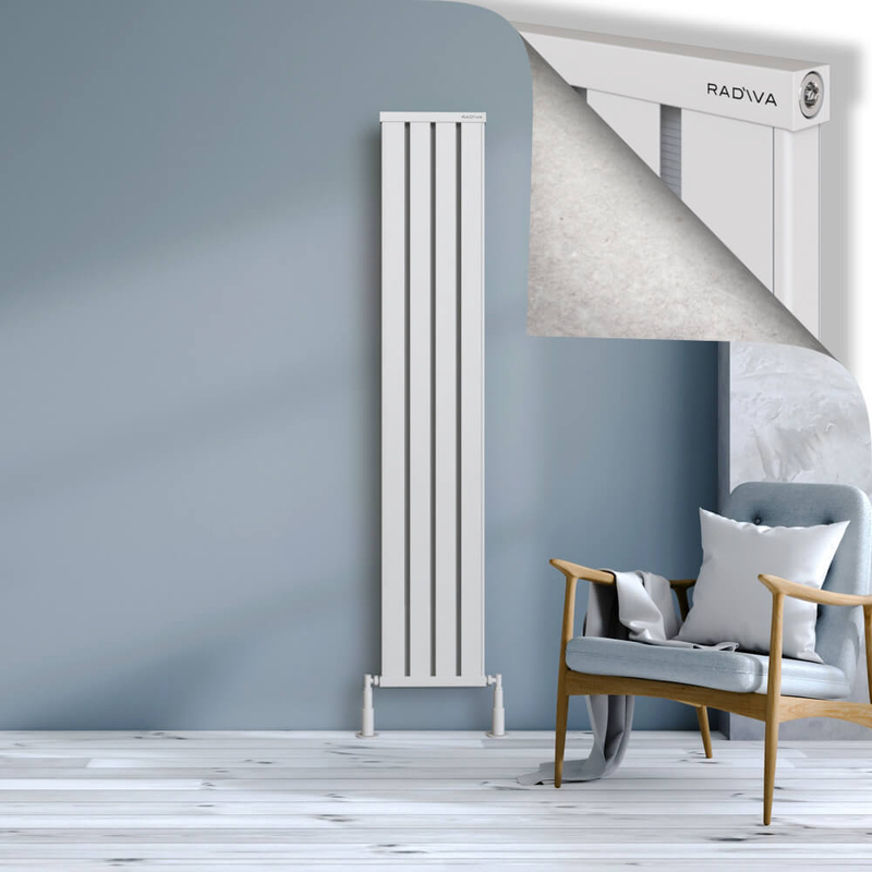 Obi Dekoratif Alüminyum Radyatör 1800x324 Beyaz