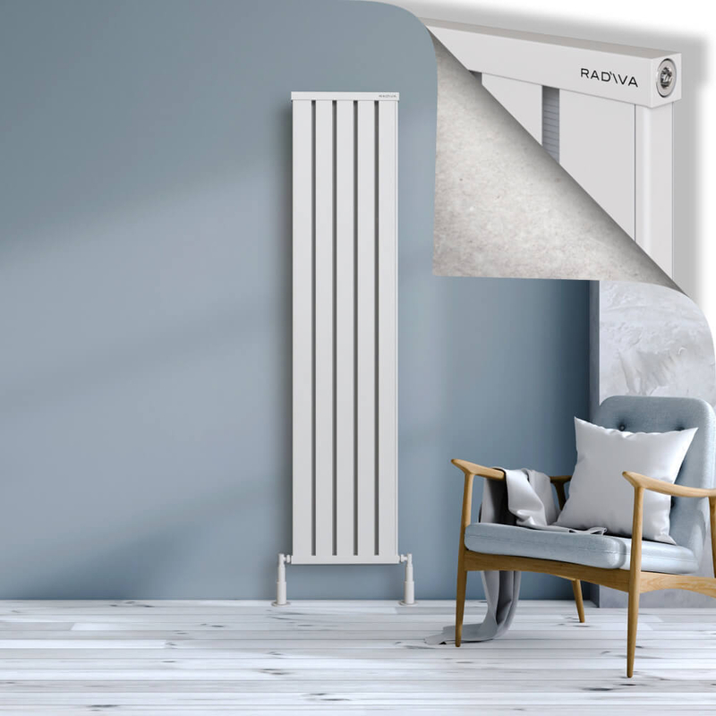 Obi Dekoratif Alüminyum Radyatör 1800x404 Beyaz 