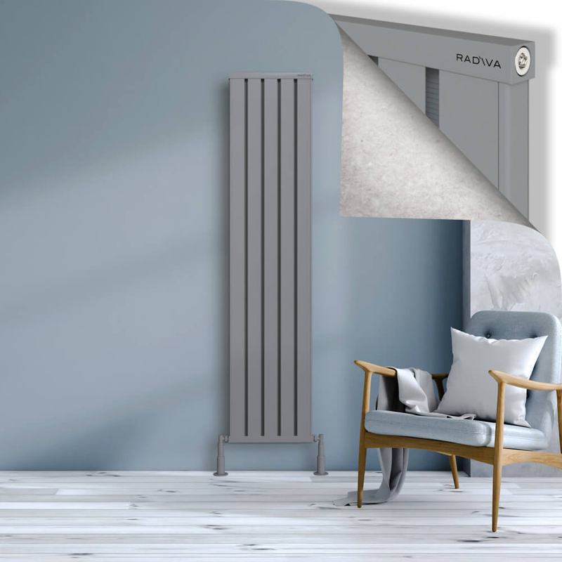 Obi Dekoratif Alüminyum Radyatör 1800x404 Gri 