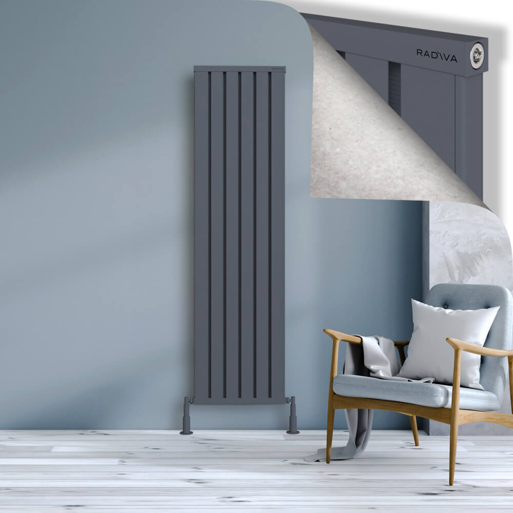 Obi Dekoratif Alüminyum Radyatör 1800x484 Antrasit - 1