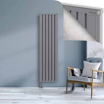 Obi Dekoratif Alüminyum Radyatör 1800x484 Gri Alt Sol 50mm