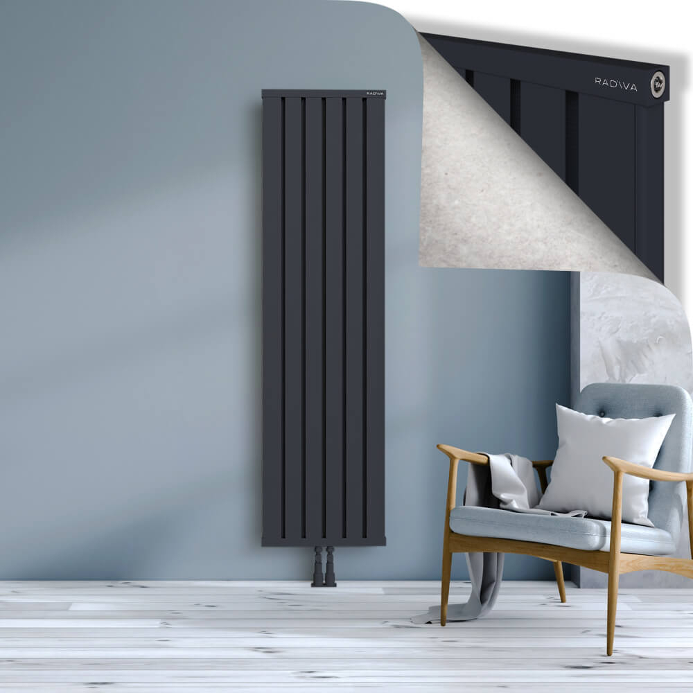 Obi Dekoratif Alüminyum Radyatör 1800x484 Koyu Antrasit - 2