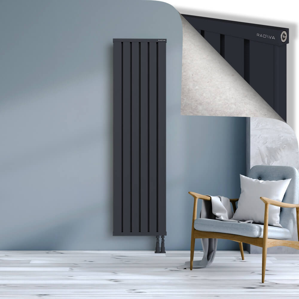Obi Dekoratif Alüminyum Radyatör 1800x484 Koyu Antrasit - 3