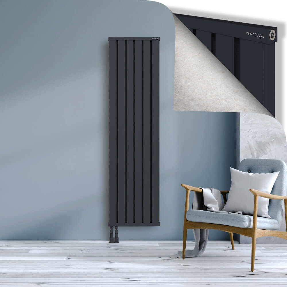 Obi Dekoratif Alüminyum Radyatör 1800x484 Koyu Antrasit - 4