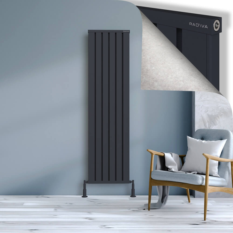 Obi Dekoratif Alüminyum Radyatör 1800x484 Koyu Antrasit