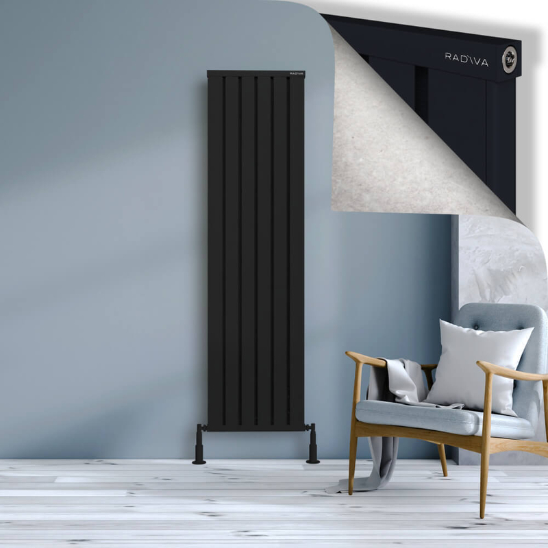 Obi Dekoratif Alüminyum Radyatör 1800x484 Siyah 