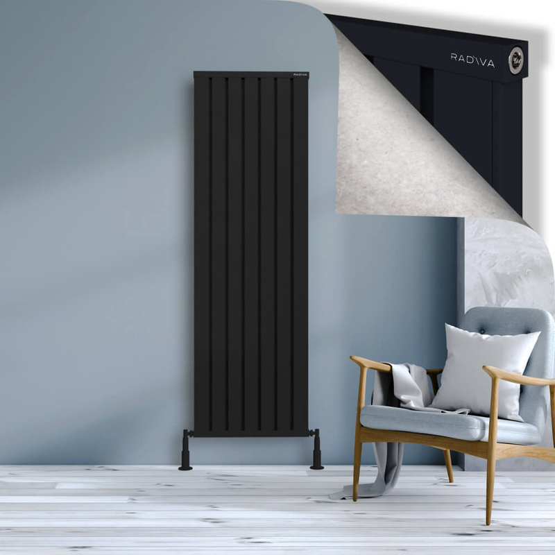 Obi Dekoratif Alüminyum Radyatör 1800x564 Siyah
