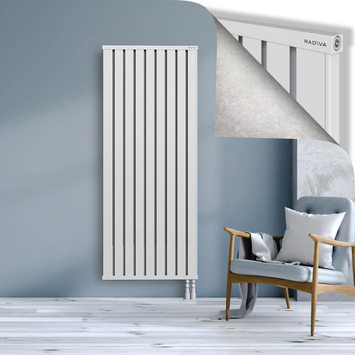 Obi Dekoratif Alüminyum Radyatör 1800x724 Beyaz Alt Sağ 50mm