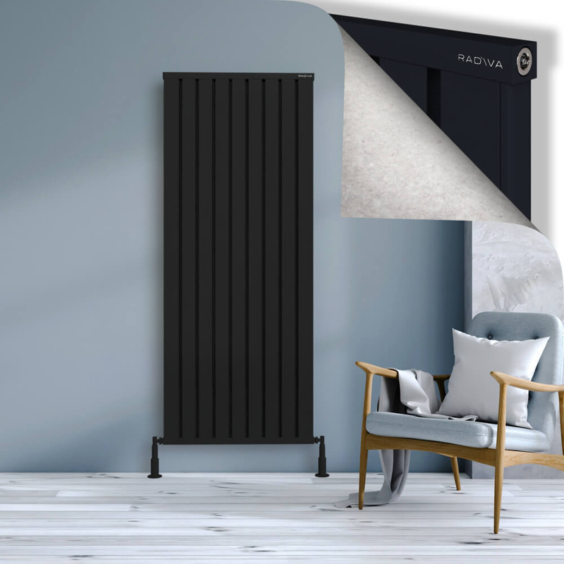Obi Dekoratif Alüminyum Radyatör 1800x724 Siyah 