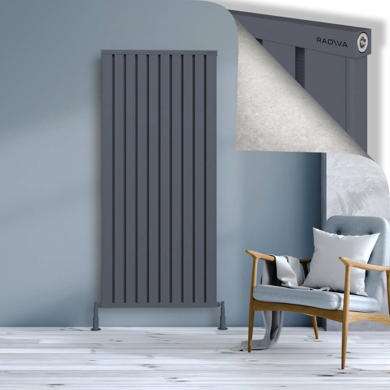 Obi Dekoratif Alüminyum Radyatör 1800x804 Antrasit 