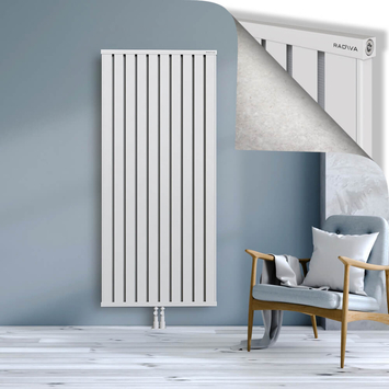 Obi Dekoratif Alüminyum Radyatör 1800x804 Beyaz Alt Orta 50mm