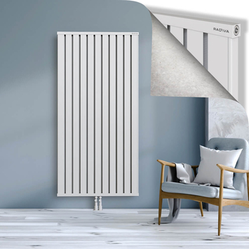 Obi Dekoratif Alüminyum Radyatör 1800x884 Beyaz Alt Orta 50mm